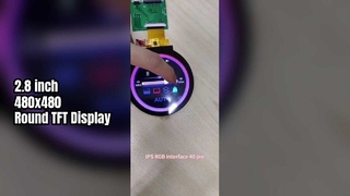 2.8 Zoll kreisförmiges TFT-Display 480x480 RGB 40 Pin für Smart Home