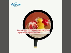 5 Zoll rundes TFT-Display 1080x1080 Kreisbildschirm mit Captouch-Bildschirm
