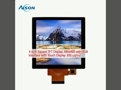4 Zoll Quadrat TFT-Display 480x480 mit RGB-Schnittstelle mit Touch Display 300 cd/m2