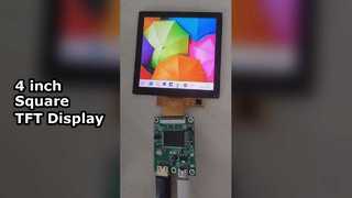 Quadratisches 4-Zoll-TFT-Display mit 720 x 720 Pixeln