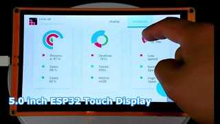 5,0 Zoll kapazitives Touch 800*480 ESP32-Display