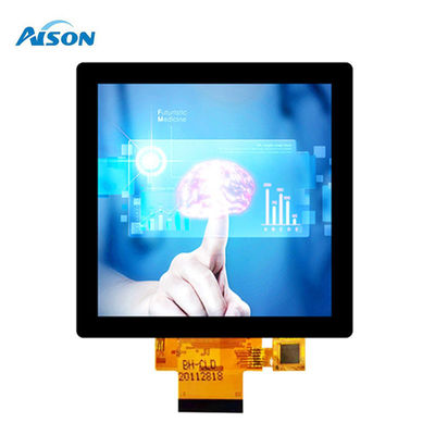 3.95 Zoll Quadrat TFT-Display 480x480 Quadrat Touch Display 300 cd/m2 mit RGB-Schnittstelle
