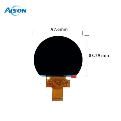 3.54 Zoll rundes TFT-Display 800x640 TFT-Display-Panel Lampenform für Motorradinstrument