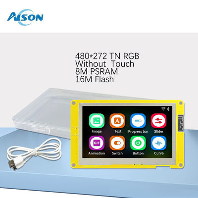 4.3 Zoll ESP32 Display Modul 480x270 HMI Touchscreen 4,75 V - 5,25 V