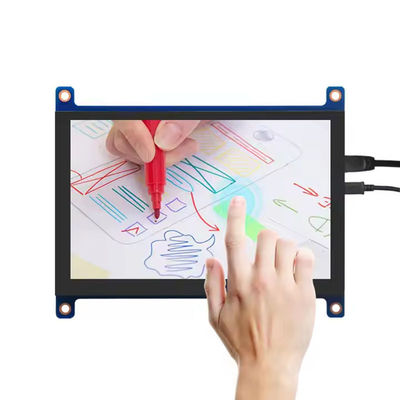 5 Zoll HDMI Raspberry Pi Display 800x480 Kapazitiver Touchscreen Modul 400 Cd/M2