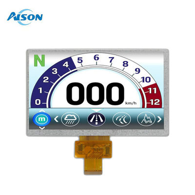 -40 bis 95 Grad 7 Zoll benutzerdefiniertes LCD-Display-Modul 40pins LVDS-Schnittstelle 500cd/m2