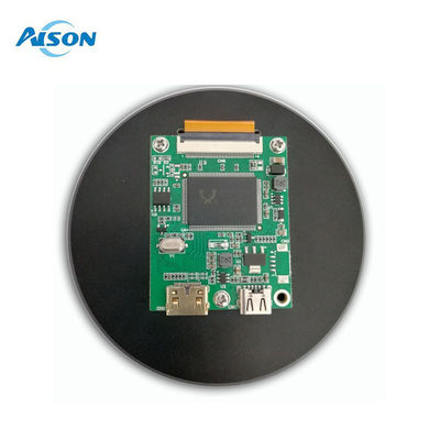 3.4 Zoll DSI Round Touch Display, 800 × 800, IPS, 10-Punkt-Touch mit HDMI-Board-Gehäuse