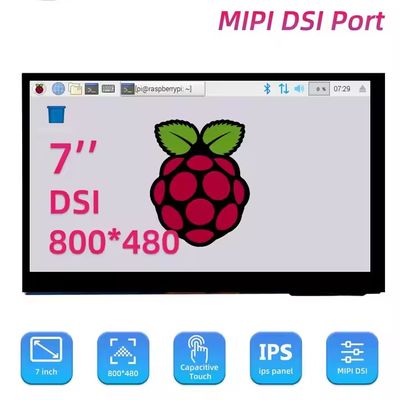 7 Zoll 800*480 MIPI-DSI IPS LCD Display Modul mit kapazitivem Touchscreen für Raspberry Pi