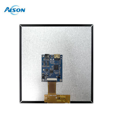 7.6 Zoll 800x800 Quadrat Display TFT LCD Display MIPI-Schnittstelle mit HDMI-Treiber-Board für Raspberry Pi 5