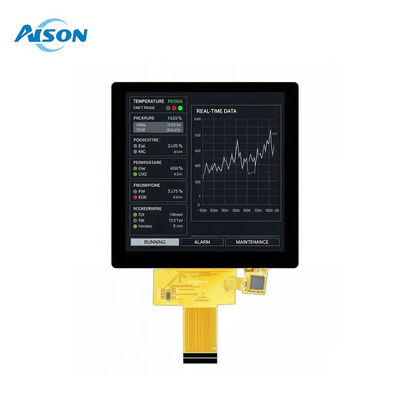 3,95 Zoll 720x720 MIPI quadratisches LCM TFT LCD Display mit kapazitivem Touchscreen LED-Hintergrundbeleuchtung GT911 für 86 Box Smart Home