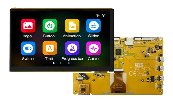 7-Zoll ESP32 P4 Entwicklungsbrett mit LCD-Display und eingebauten ESP32-C6 Kapazitäts-Touch