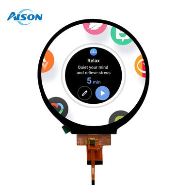 4 Zoll 720x720 Bildschirm mit 4-Strecken-MIPI-Schnittstelle 300 Cd/M2 Rundes TFT-Display