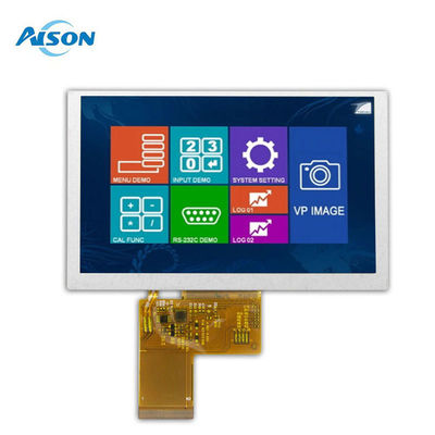 5' 800x480 TFT-LCD-Bildschirmmodul 5 Zoll IPS LVDS TFT-Bildschirm 500 Cd/M2